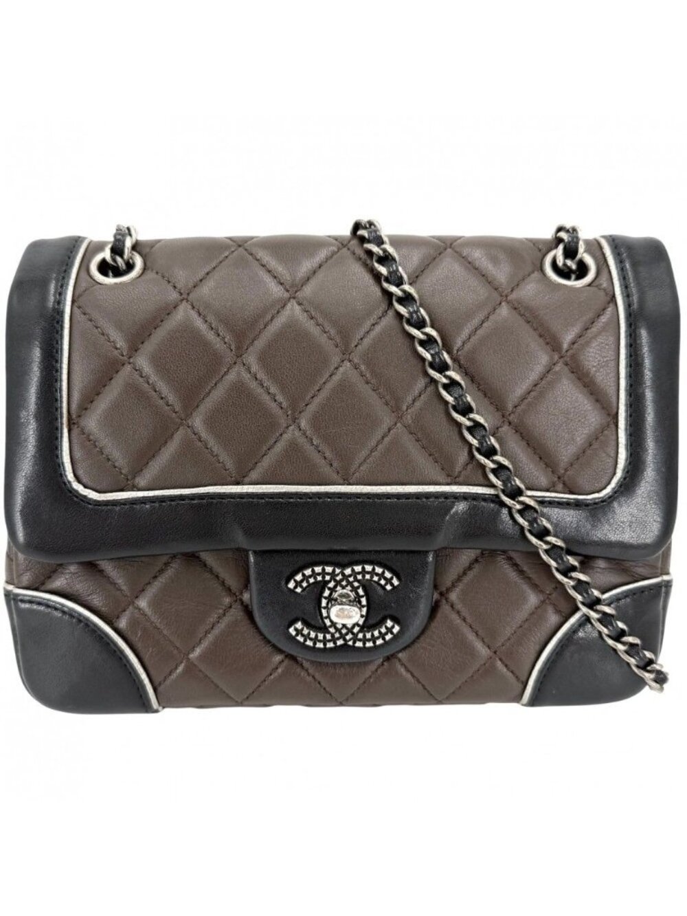 Chanel Shoulder Bag Quilted Paris Salzburg Collection Tyrolean Double Chain